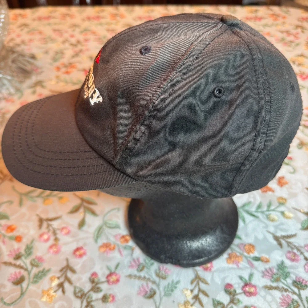 Territory Golf Club MN American Dry Goods Faded Black Cotton Strapback Hat Cap